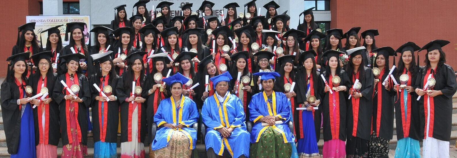 Banner Image of Graduated Students from Miranda College of Nursing in Bangalore, Highlighting Student Achievements.